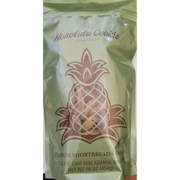 Honolulu Cookie Company Chocolate Chip Shortbread Macadamia Cookies