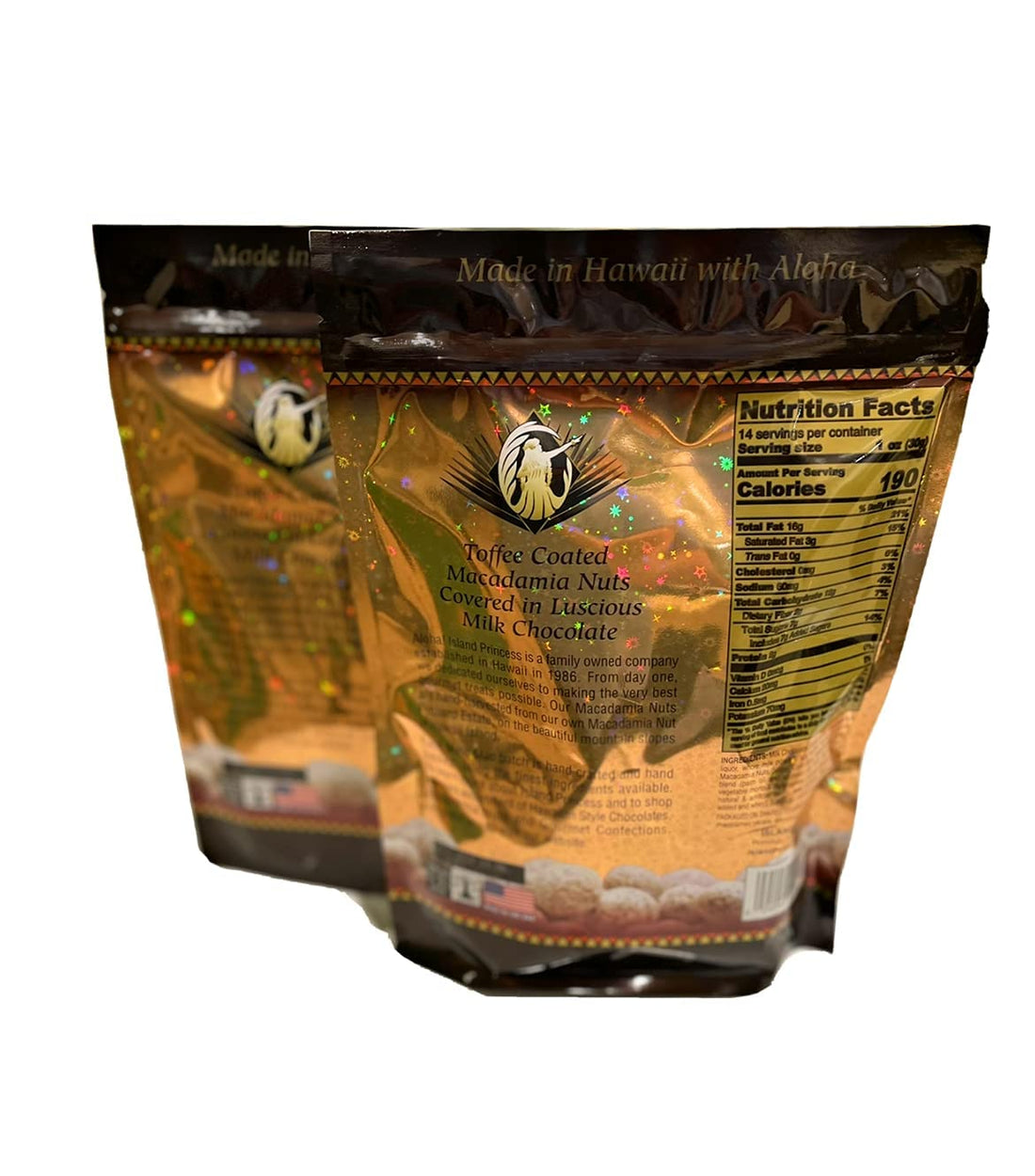 Mele Macs Toffee Coated Macadamia Nuts Covered in Milk Chocolate (15 Ounce Bag)