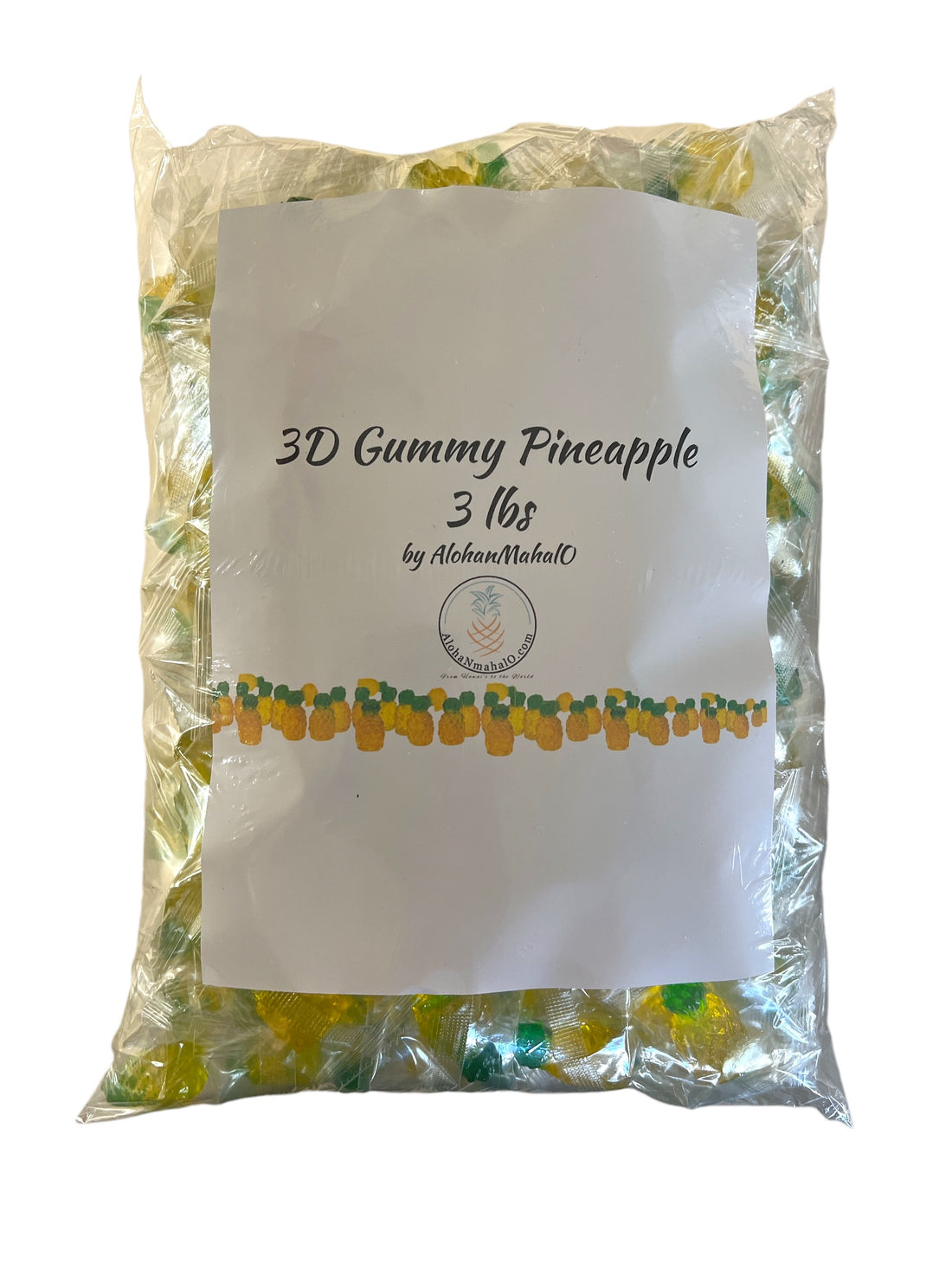 3D Gummy Pineapple - 4 lbs by AlohanMahalO