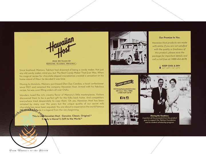 AlohaMacs Milk Chocolate Covered Macadamia Nuts 6oz Box