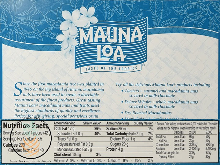 Milk Chocolate Covered Macadamia Nuts