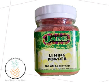 Jade Li Hing Mui Dried Plum Powder 3.5 Ounce Shaker Bottle